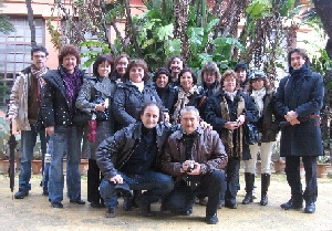 I docenti del progetto Comenius e il nostro DS all'orto botanico di Palermo